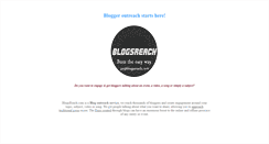 Desktop Screenshot of blogsreach.com